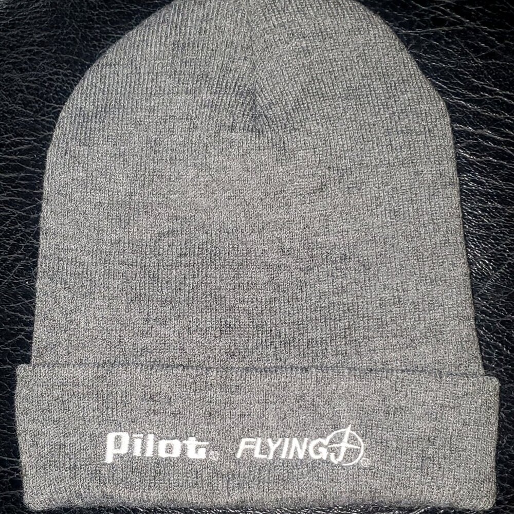 PILOT FLYING J (Authentic Men's Winter Hat/Beanie-Color: Grey) New